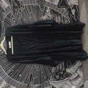 FREE PEOPLE Beach black mini dress tunic coverup oversized above knee Nwot